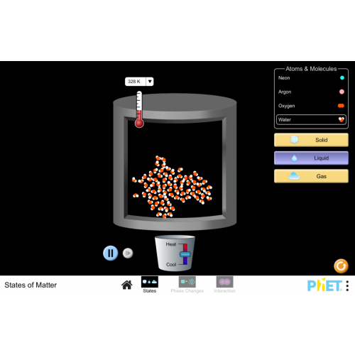 (Mô phỏng) Vật lý: States of Matter (Các trạng thái của vật chất)